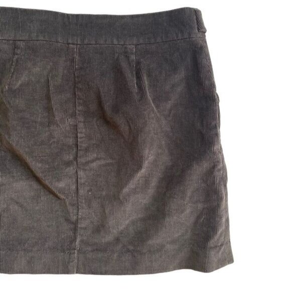 Banana Republic Brown/Grey Corduroy Soft Cotton Grunge Mini Y2k Skirt Sz 4 - Picture 9 of 11